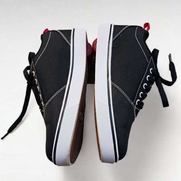 Youth Heely's Pro 20 Low Top Black and White Skater Running Shoes  Size 5 - Picture 10 of 16